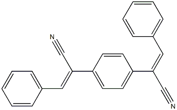 (Z)-2-(4-((E)-1-CYANO-2-PHENYLVINYL)PHENYL)-3-PHENYLACRYLONITRILE Struktur