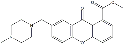 METHYL 7-((4-METHYLPIPERAZIN-1-YL)METHYL)-9-OXO-9H-XANTHENE-1-CARBOXYLATE Struktur