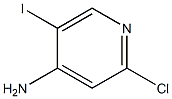 2-CHLORO-5-IODO-PYRIDINE-4-YLAMINE Struktur