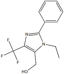 (3-ETHYL-2-PHENYL-5-TRIFLUOROMETHYL-3H-IMIDAZOLE-4-YL)-METHANOL Struktur