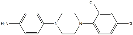 1-(2,4-DICHLOROPHENYL)-4-(4-AMINOPHENYL )PIPERAZINE Struktur