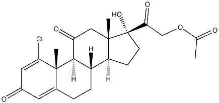 Chloroprednisone Acetate Struktur