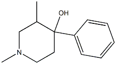 1,3-DIMETHYL-4-PHENYL-4-HYDROXYPIPERIDINE Struktur