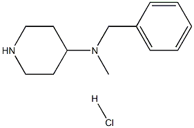 4-(N-METHYL-N-BENZYL)AMINO-PIPERDINEHYDROCHLORIDE Struktur