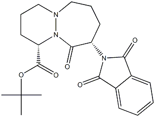 (1S,9S)-T-BUTYL OCTAHYDRO-10-OXO-9-PHTHALIMIDO-6H-PYRIDAZINO[1,2-A][1,2]DIAZEPINE-1-CARBOXYLATE Struktur