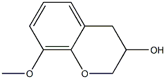 3,4-DIHYDRO-3-HYDROXY-8-METHOXY-2H-1-BENZOPYRAN Struktur