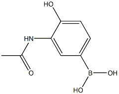 3-ACETAMIDO-4-HYDROXYPHENYLBORONIC ACID Struktur