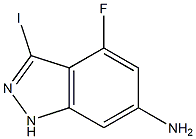 6-AMINO-4-FLUORO-3-IODOINDAZOLE Struktur