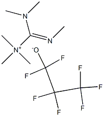 HEXAMETHYLGUANIDIIUM HEPTAFLUOROPROPANOLATE Struktur