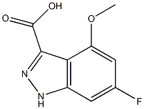 6-FLUORO-4-METHOXYINDAZOLE-3-CARBOXYLIC ACID Struktur