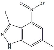 3-IODO-6-METHYL-4-NITROINDAZOLE Struktur