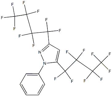 3,5-BIS(PERFLUOROBUTYL)-1-PHENYLPYRAZOLE Struktur