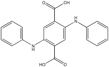 2,5-DIANILINO-P-PHTHALIC ACID Struktur