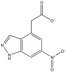 6-NITROINDAZOLE 4-METHYL CARBOXYLATE Struktur