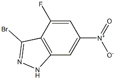 3-BROMO-4-FLUORO-6-NITROINDAZOLE Struktur