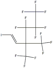 4,4,5,5,6,6,6-HEPTAFLUORO-1-IODO-3,3-BIS(TRIFLUOROMETHYL)HEX-1-ENE Struktur