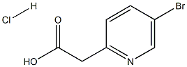 5-BROMO-2-PYRIDYLACETIC ACID HYDROCHLORIDE Struktur