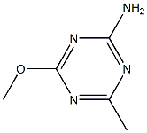 2-AMINO-6-METHOXY-4-METHYL-1,3,5-TRIAZINE Struktur