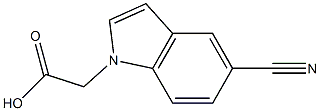 (5-cyano-1h-indol-1-yl)acetic acid Struktur