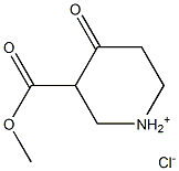 3-methoxycarbonyl-4-oxopiperidinium chloride Struktur