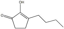 3-butyl-2-hydroxy-cyclopent-2-en-1-one Struktur