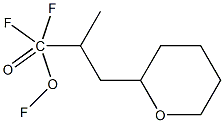 1,1,1-Trifluoro-2-(Tetrahydropyranylmethyl)Propionic Acid Struktur