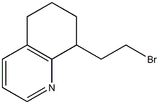 8-(2-Bromoethyl)-5,6,7,8-Tetrahydroquinoline Struktur