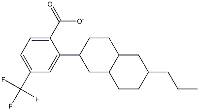 6-PROPYL-DECAHYDRONAPHTHALEN-2-YL4-(TRIFLUOROMETHYL)BENZOATE Struktur