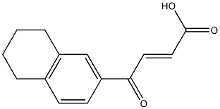 (E)-4-(1,2,3,4-tetrahydronaphthalen-6-yl)-4-oxobut-2-enoic acid Struktur