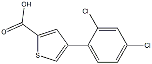 4-(2,4-dichlorophenyl)thiophene-2-carboxylic acid Struktur