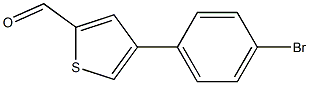 4-(4-bromophenyl)thiophene-2-carbaldehyde Struktur