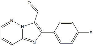 2-(4-fluorophenyl)imidazo[1,2-b]pyridazine-3-carbaldehyde Struktur