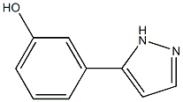 3-(1H-pyrazol-5-yl)phenol Struktur