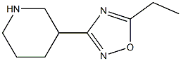 5-Ethyl-3-(piperidin-3-yl)-1,2,4-oxadiazole Struktur