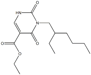 3-(2-ETHYLHEXYL)-5-CARBETHOXYURACIL Struktur