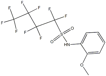 N-(2-METHOXYPHENYL)PERFLUOROBUTANESULFONAMIDE Struktur