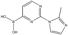 2-(2-METHYLIMIDAZOL-1-YL)PYRIMIDINE-4-BORONIC ACID Struktur