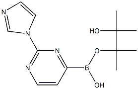 2-(IMIDAZOL-1-YL)PYRIMIDINE-4-BORONIC ACID PINACOL ESTER Struktur