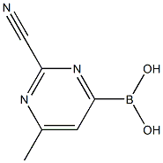 2-CYANO-6-METHYLPYRIMIDINE-4-BORONIC ACID Struktur