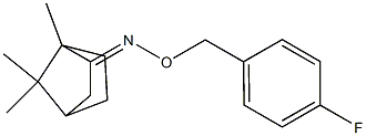 1,7,7-TRIMETHYL-BICYCLO[2.2.1]HEPTAN-2-ONE O-(4-FLUORO-BENZYL)-OXIME Struktur