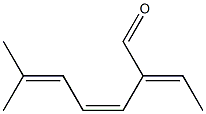 (2E,3Z)-2-ethylidene-6-methyl-hepta-3,5-dienal Struktur