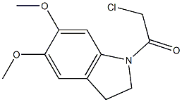 1-(CHLOROACETYL)-5,6-DIMETHOXYINDOLINE Struktur