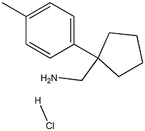 1-[1-(4-METHYLPHENYL)CYCLOPENTYL]METHANAMINE HYDROCHLORIDE Struktur