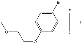 1-BROMO-4-(2-METHOXY-ETHOXY)-2-TRIFLUOROMETHYL-BENZENE Struktur