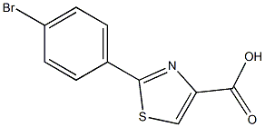 2-(4-BROMOPHENYL)-1,3-THIAZOLE-4-CARBOXYLIC ACID Struktur