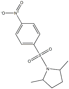 2,5-DIMETHYL-1-[(4-NITROPHENYL)SULFONYL]PYRROLIDINE Struktur