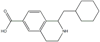 2-CYCLOHEXYLMETHYL-1,2,3,4-TETRAHYDRO-ISOQUINOLINE-6-CARBOXYLIC ACID Struktur