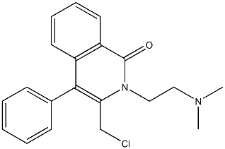 3-(CHLOROMETHYL)-2-[2-(DIMETHYLAMINO)ETHYL]-4-PHENYLISOQUINOLIN-1(2H)-ONE Struktur