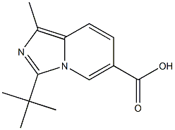 3-TERT-BUTYL-1-METHYLIMIDAZO[1,5-A]PYRIDINE-6-CARBOXYLIC ACID Struktur