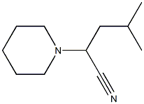 4-METHYL-2-PIPERIDIN-1-YLPENTANENITRILE Struktur